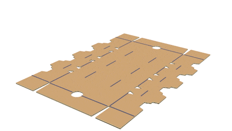 Integrated insert corrugated tray - Méca-Système Machinery