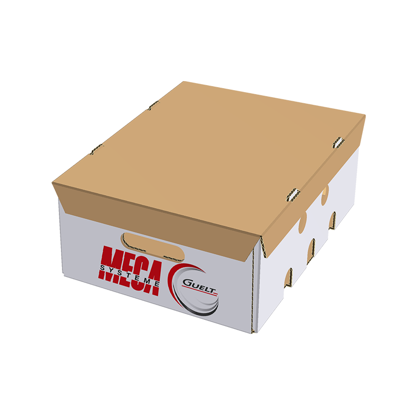 U- or X-shaped glued lid on corrugated case - Méca-Système Machinery