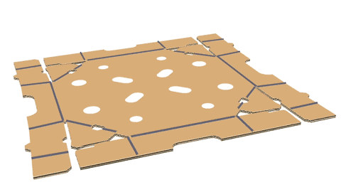 Octogonal tray for round cheese - Méca-Système Machinery