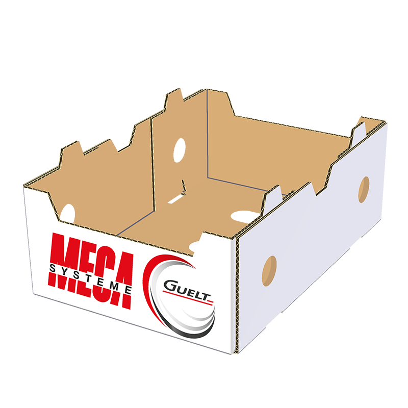 4 glued corners corrugated tray - Méca-Système Machinery