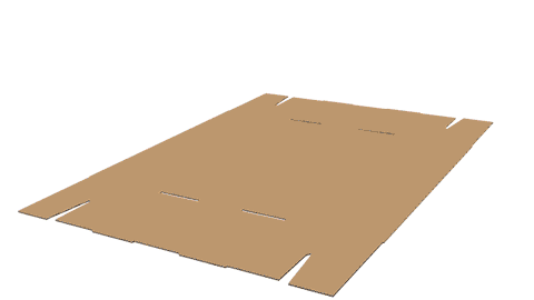Caisse carton type barquette encliquetée - Méca-Système