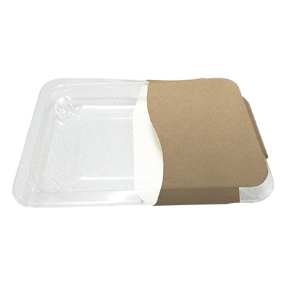 Méca-Système Guelt | Pose de fourreau demi-enveloppe carton compact sur barquette